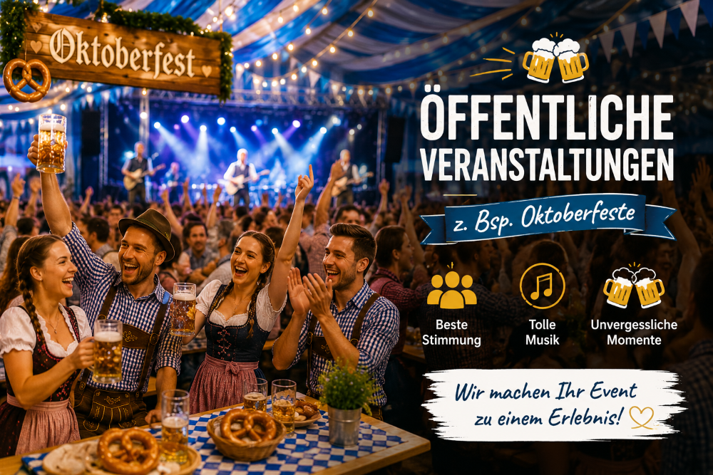 öffentliche Veranstaltungen (z.Bsp. Oktoberfeste)
